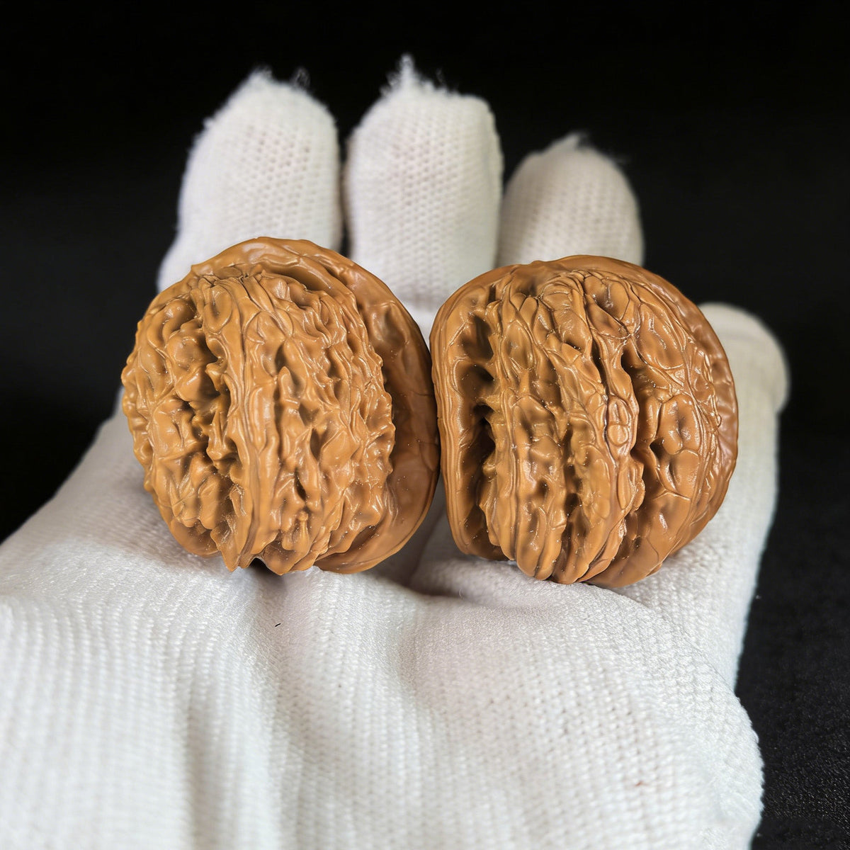 The Rare "Twin-Husk" White Lion Head (Banbi) Pair | 32.0mm | BBBSZ-01 - ThePatinaProject