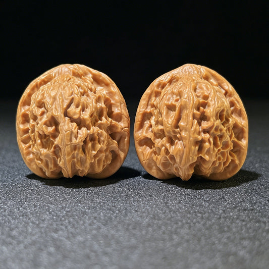 The "Red Lion" (Hong Shi Zi) Deep-Belly Proportionate Pair | 40.0mm x 41.0mm | HSZ-1103 - ThePatinaProject