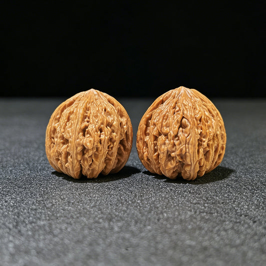 The "Ruby" (Hong Bao Shi) Compact High-Posture Boutique Pair | 32.0mm x 33.0mm | HBS-1102 - ThePatinaProject