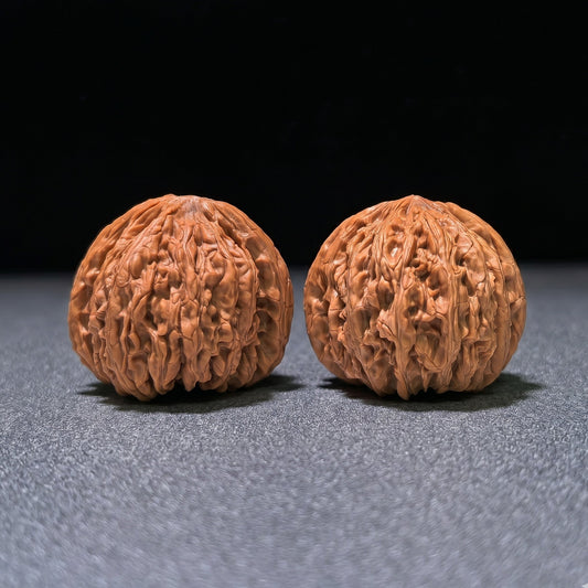 The "Ruby" (Hong Bao Shi) High-Density Compact Deep-Belly Pair | 38.0mm x 37.0mm | HBS-1103 - ThePatinaProject