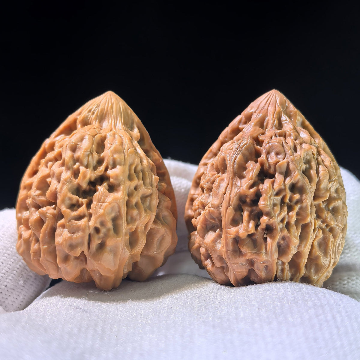 The "Seated Buddha" Guanmao Cross-Variety Pair | 34.0mm x 36.0mm | GMZF-1201E - ThePatinaProject