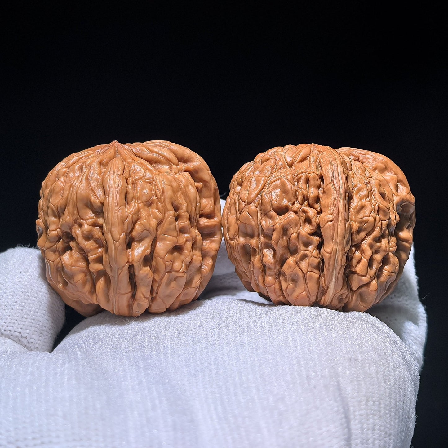 The Singularities | Collector-Grade "Men Dun" Trident Three-Ridge Pair | 36.0mm x 42.0mm | MDSN-1201E - ThePatinaProject