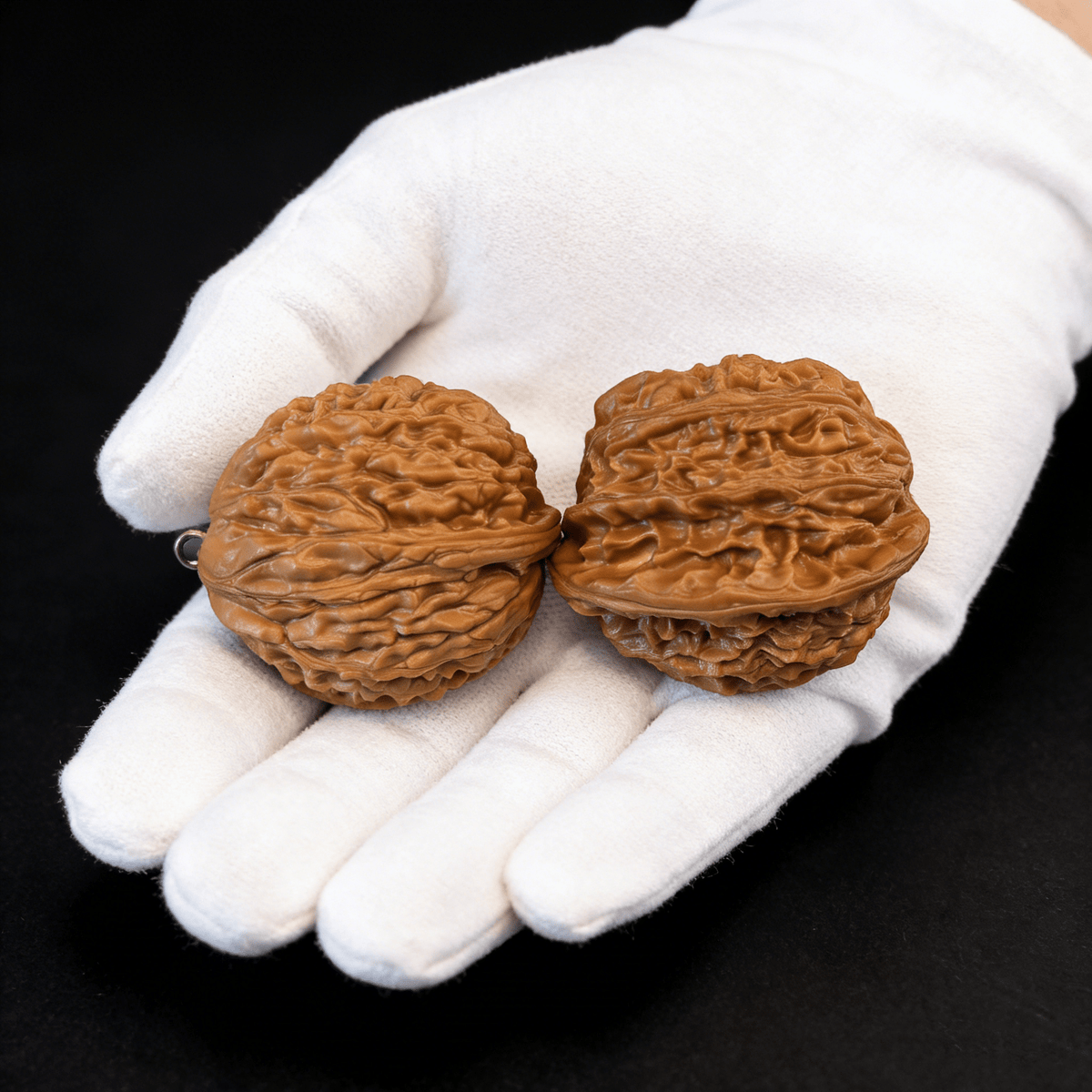 The "Soulmates" Pendant Pair – Half-Wall Walnuts (Ready-to-Wear Jewelry) | PD-26 (Actual Item Pictured) - ThePatinaProject