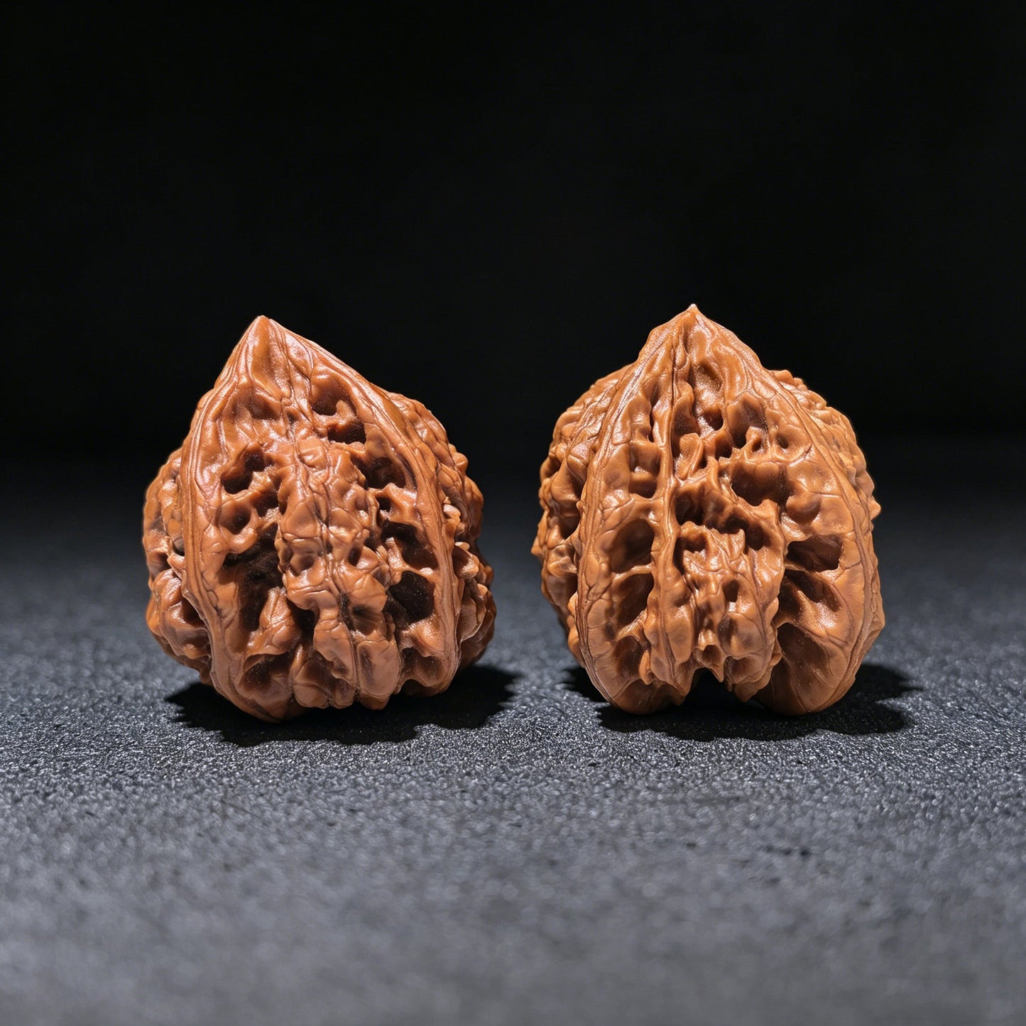 The "Source of Life" Guanmao Trident Three-Ridge Pair | 39.0mm x 39.0mm | GMSN-1201E - ThePatinaProject