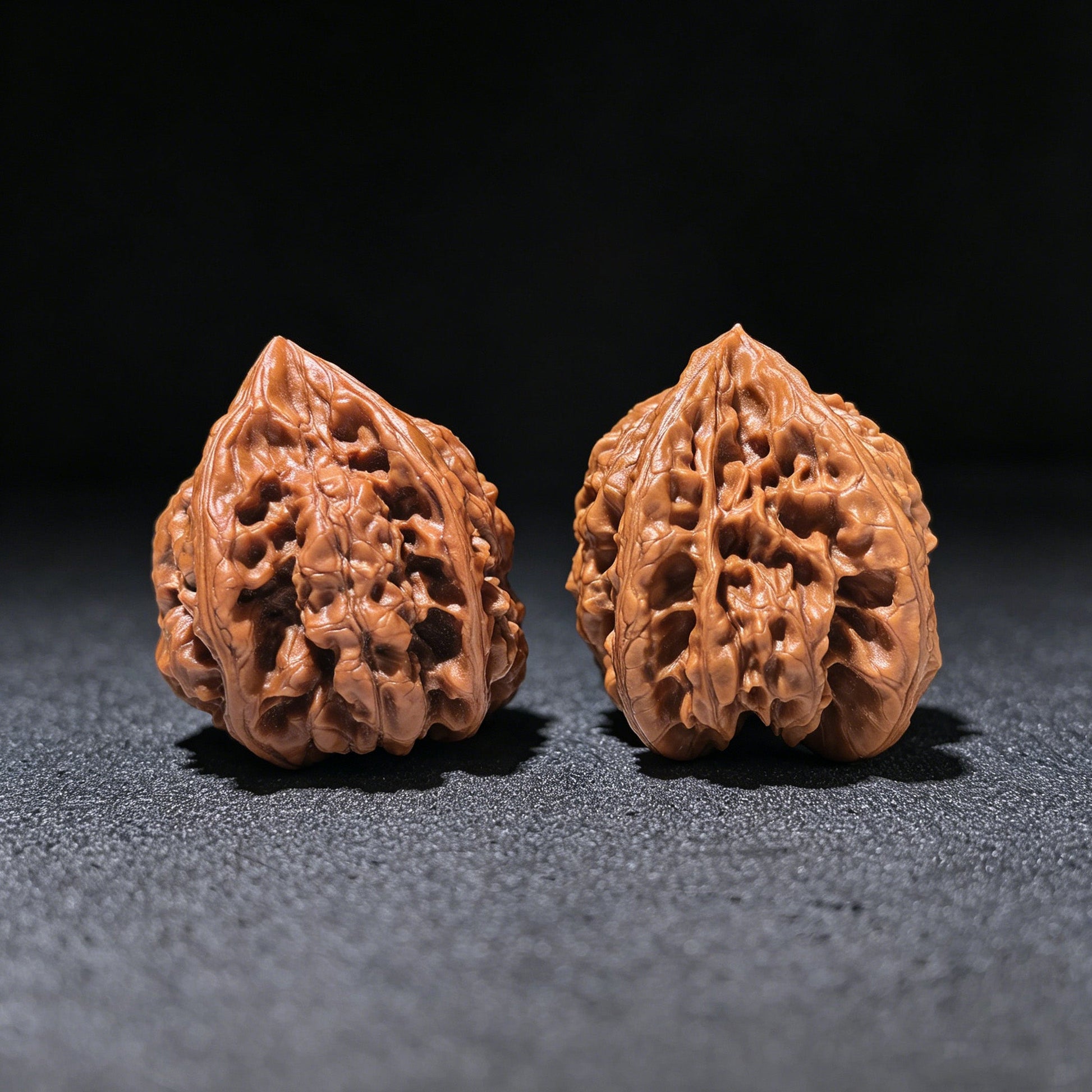 The "Source of Life" Guanmao Trident Three-Ridge Pair | 39.0mm x 39.0mm | GMSN-1201E - ThePatinaProject