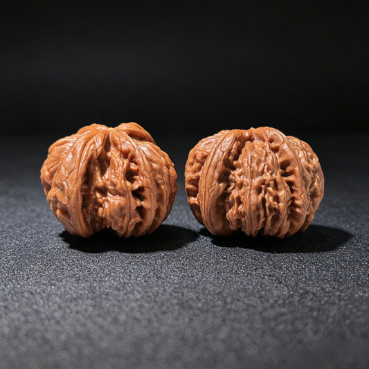 The "Source of Life" White Lion Trident Three-Ridge Pair | 43.0mm x 45.0mm | BSJSN-1201E - ThePatinaProject