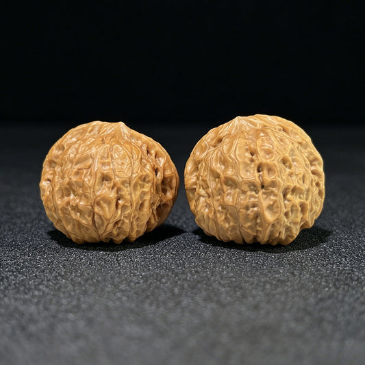 The "Squat Pumpkin" (Nan Gua Dun) Colossal Deep-Bellied Giant Pair | 45.0mm x 46.0mm | NGD-903 - ThePatinaProject