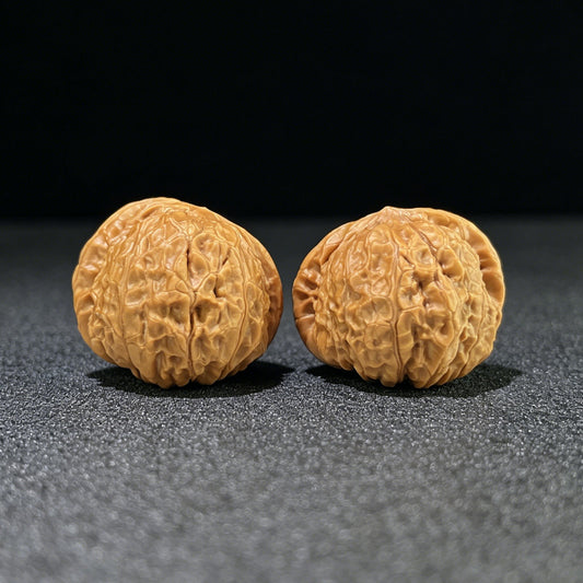 The "Squat Pumpkin" (Nan Gua Dun) Deep-Bellied Giant Pair | 44.0mm x 45.0mm | NGD-802 - ThePatinaProject
