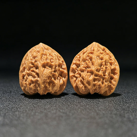The "Starry Sky" (Man Tian Xing) Select Miniature Balanced Pair | 39.0mm x 37.0mm | Compact Shou Nian Format | MTX-1102 - ThePatinaProject