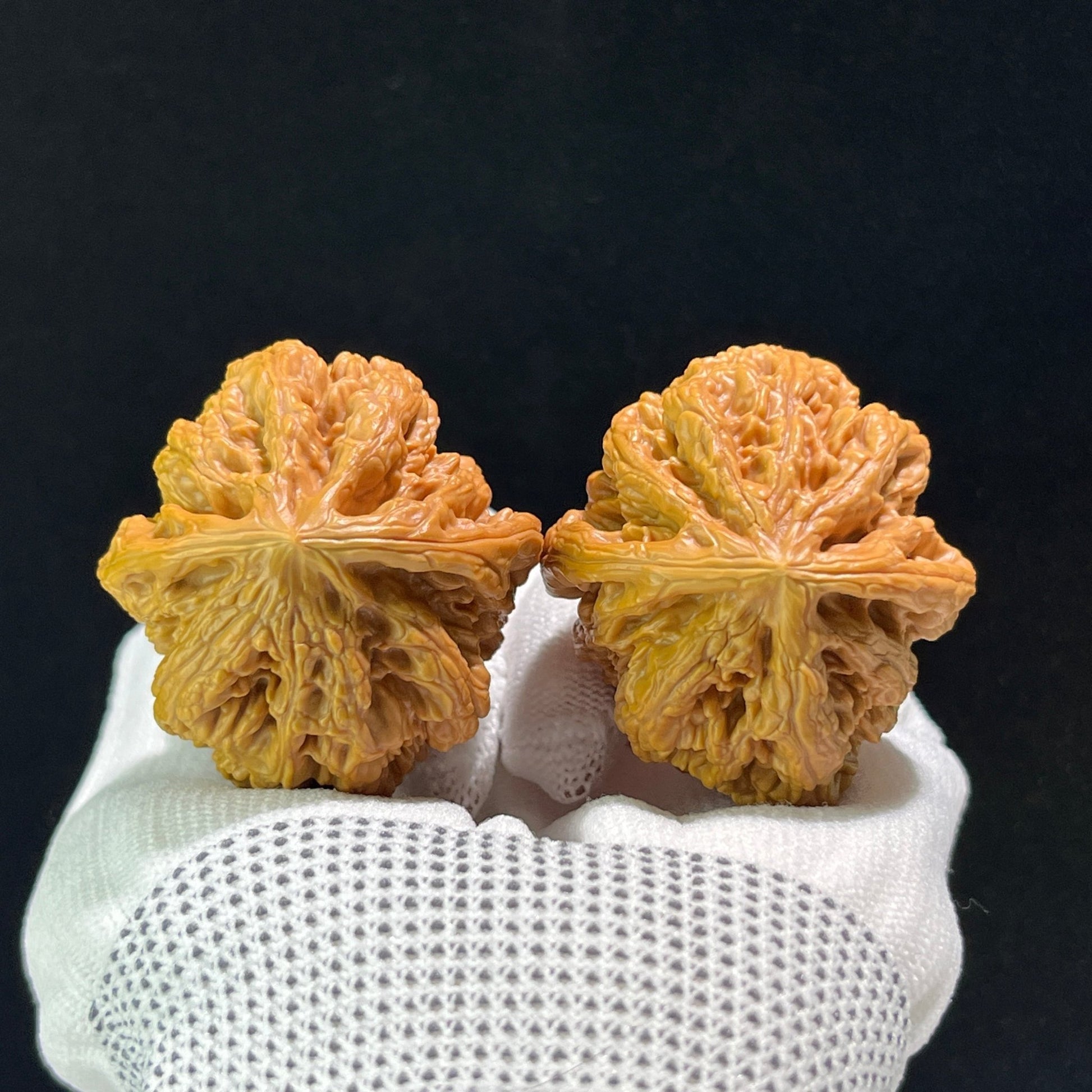 The "Thick Ridge" (Da Cu Jin) Lion's Head Pair | 41.0mm x 44.0mm | CJ-602 - ThePatinaProject