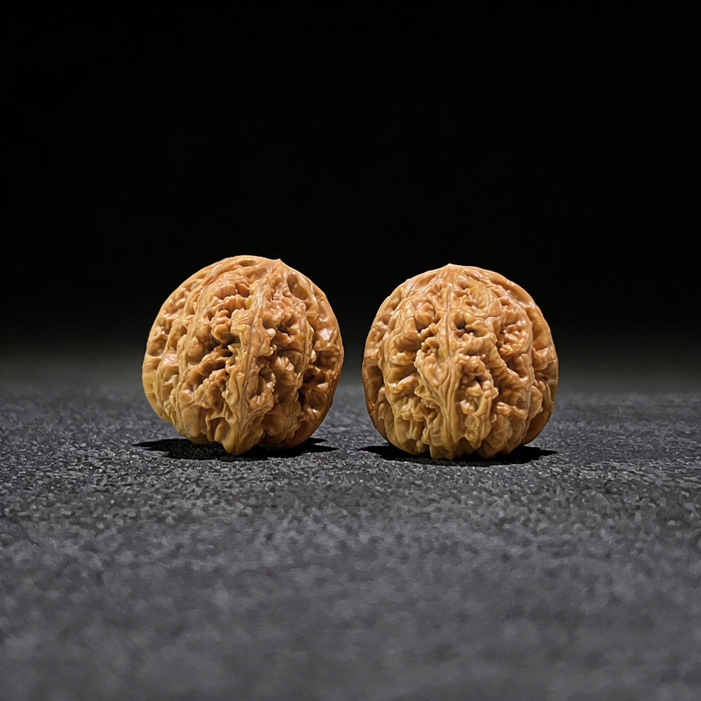 The "Thick Ridge" (Da Cu Jin) Lion's Head Pair | 41.0mm x 44.0mm | CJ-602 - ThePatinaProject