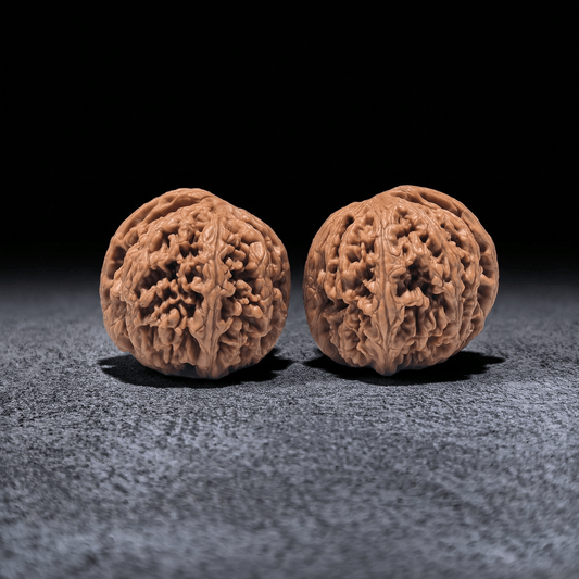 The "Thick Ridge - Smooth Sailing" (Cu Jin - Yi Fan Feng Shun) Pair | 40.0mm x 42.0mm | CJ-404 - ThePatinaProject