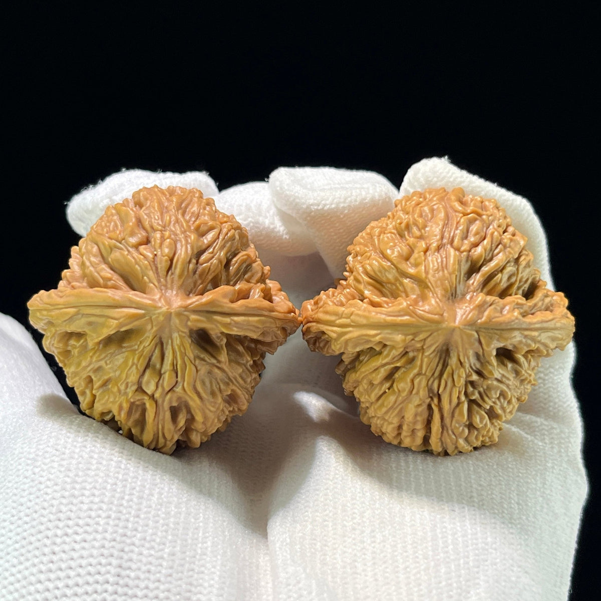 The "Three-Ribbed Mercedes" Nanjiangshi (NJS) Triangular Stance Pair | 40.0mm x 40.0mm | NJS-808 - ThePatinaProject