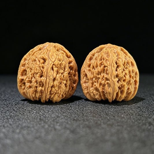 The "Three-Ribbed Mercedes" Nanjiangshi (NJS) Triangular Stance Pair | 40.0mm x 40.0mm | NJS-808 - ThePatinaProject