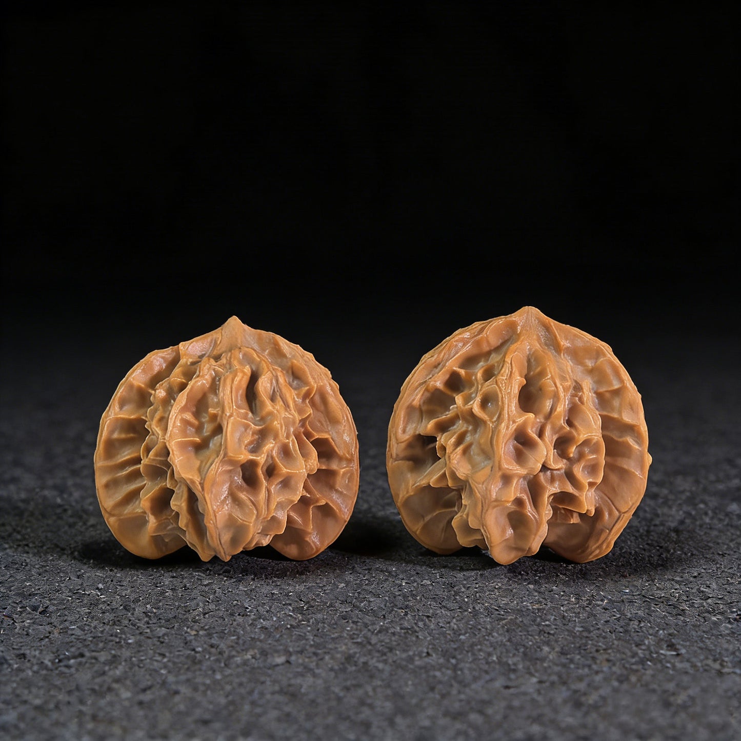The "Three-Ridge Ben" (San Leng Ben) Pair | 33.0mm x 32.0mm | SNB-301 - ThePatinaProject