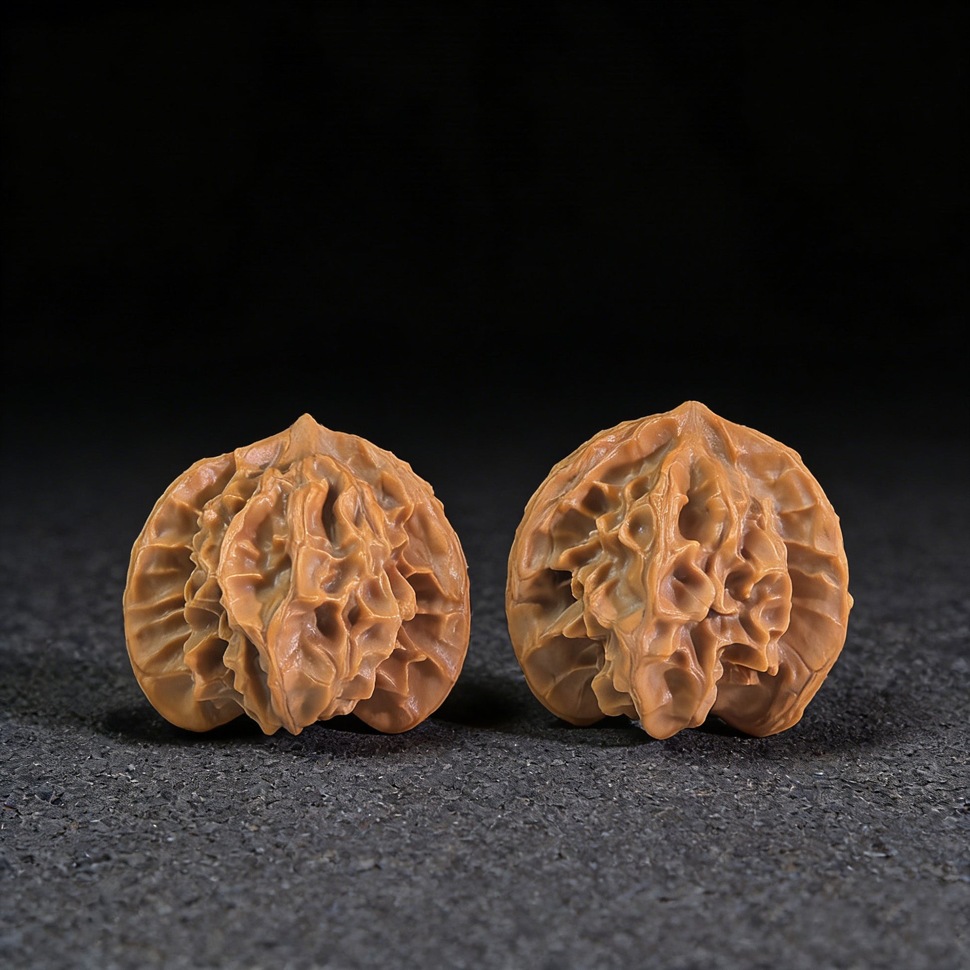 The "Three-Ridge Ben" (San Leng Ben) Pair | 33.0mm x 32.0mm | SNB-301 - ThePatinaProject