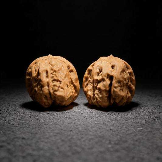 The "Toad Head" (Ha Ma Tou) – Rare Flat-Base Silhouette & Earthy Rugged Texture | 35mm Matched Pair - ThePatinaProject