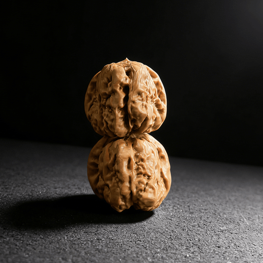 The "Toad Head" (Ha Ma Tou) – Rare Flat-Base Silhouette & Earthy Rugged Texture | 35mm Matched Pair - ThePatinaProject