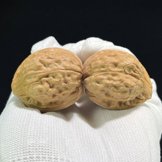 The "Tortoise Shell" (Gui Jia Wen) Full-Bellied Pocket Pair | 32.0mm x 37.0mm | GUI-801 - ThePatinaProject
