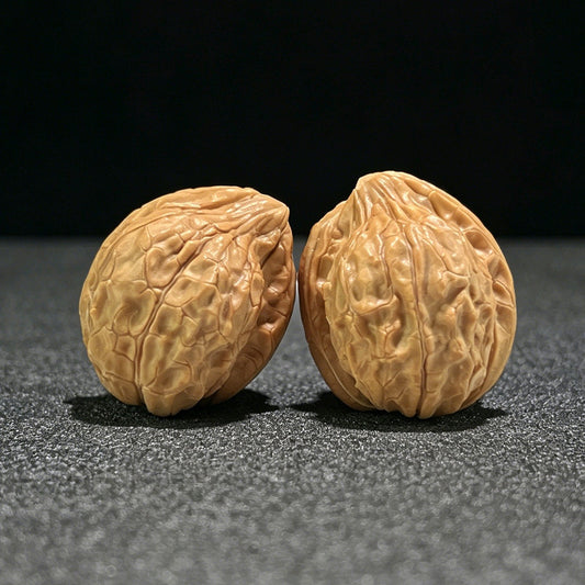 The "Tortoise Shell" (Gui Jia Wen) Full-Bellied Pocket Pair | 32.0mm x 37.0mm | GUI-801 - ThePatinaProject