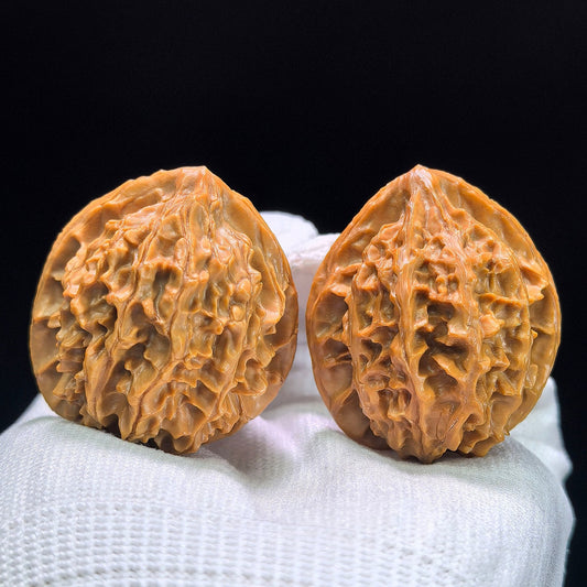 The "Traditional Lantern" (Deng Long) Premium Ribbed Pair | 38.0mm x 36.0mm | DL-1402 - ThePatinaProject