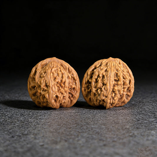 The "Wheat Ear Liger" (Mai Sui Shi Hu Shou) Pair | 47.0mm x 44.0mm | MSSHS-301 - ThePatinaProject