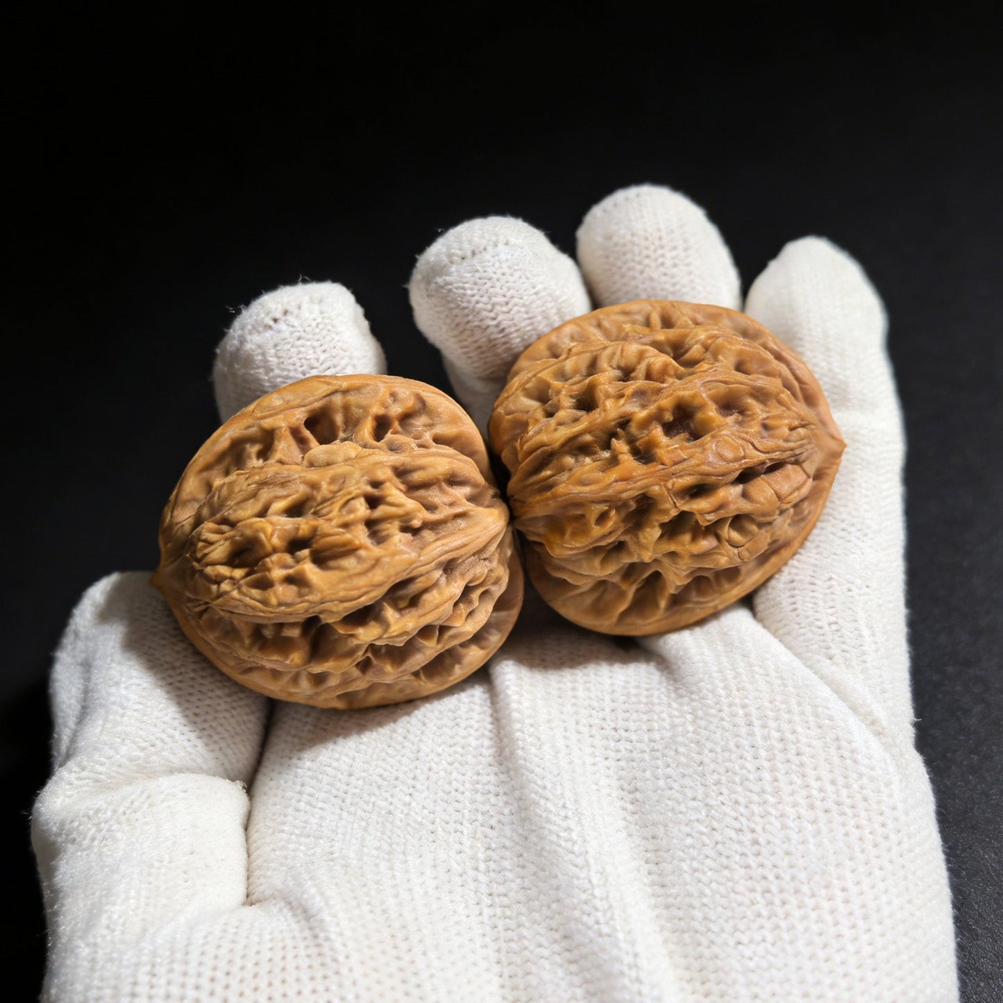The "Wheat Ear Tiger Head" (Mai Sui Hu Tou) Pair | 35.0mm x 35.0mm | MSHT-01 - ThePatinaProject