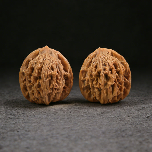 The "Wheat Ear Tiger Head" (Mai Sui Hu Tou) Pair | 35.0mm x 35.0mm | MSHT-01 - ThePatinaProject