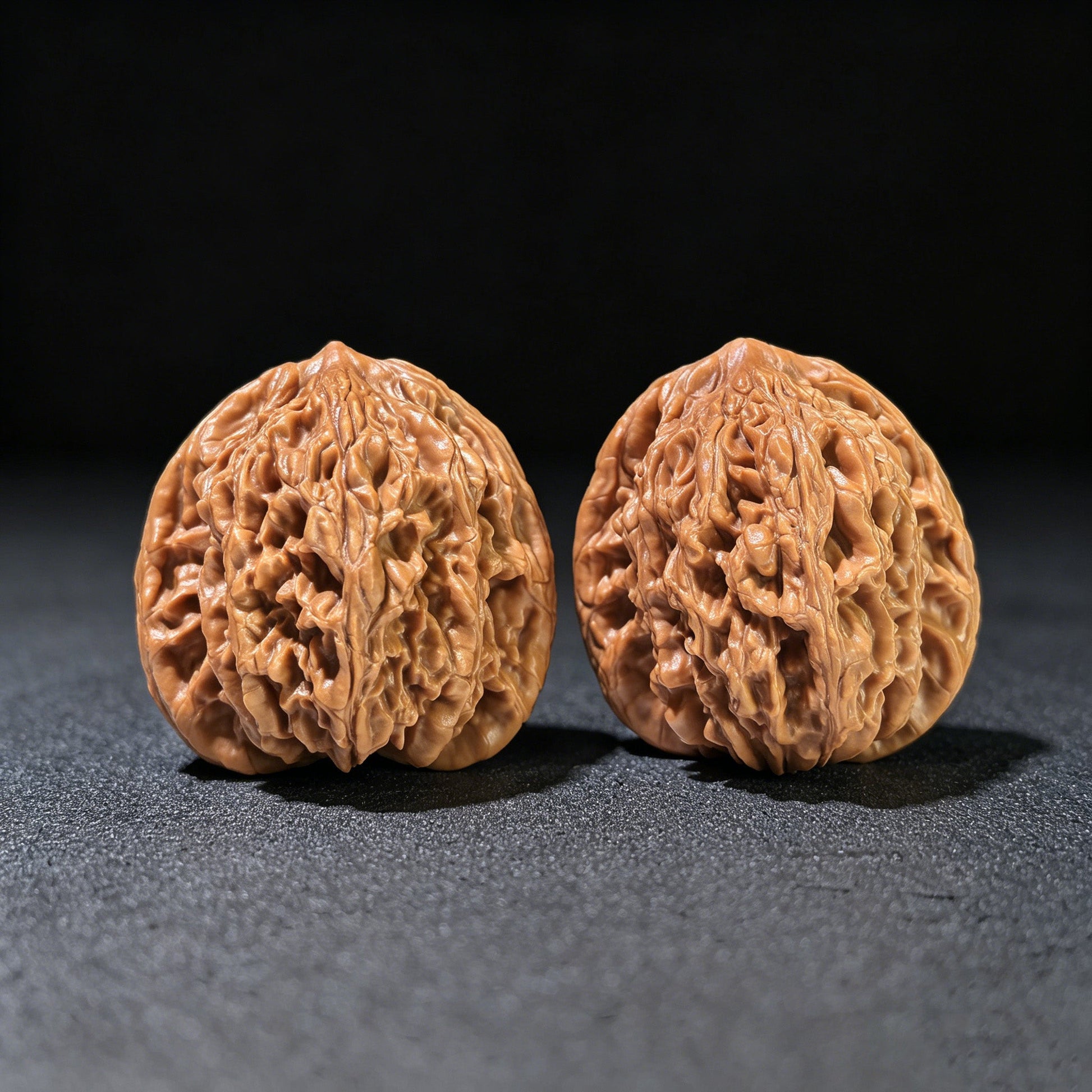 The "Wheat Ear" Tiger Head (Maisui Hutou) Matched Pair | 43.0mm x 42.0mm | MSHT-1204C - ThePatinaProject