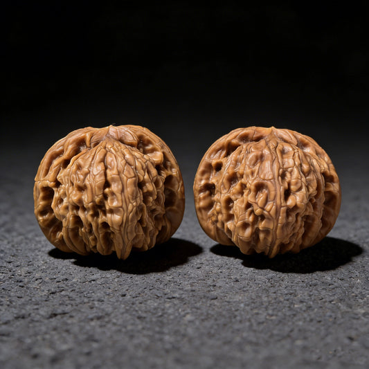 The "White Lion" (Bai Shi Zi) Pair | 37.0mm x 36.0mm | BSJ-1002 - ThePatinaProject