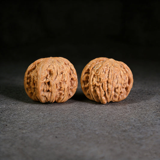 The "White Lion" (Bai Shi Zi) Pair | 39.0mm x 36.0mm | BSJ-1009 - ThePatinaProject