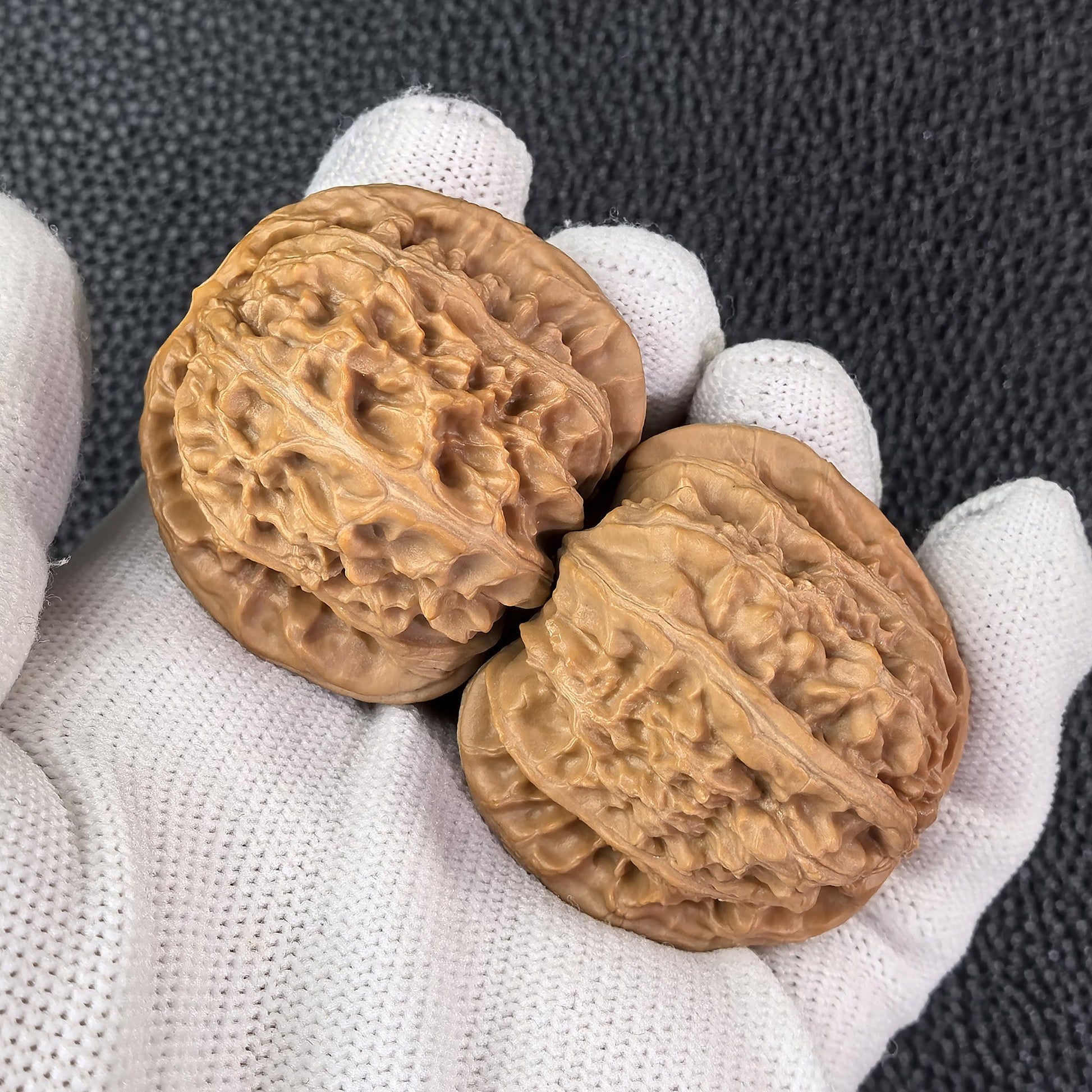 The "White Lion" (Bai Shi Zi) Pair | 40.0mm x 39.0mm | BSJ-405 - ThePatinaProject