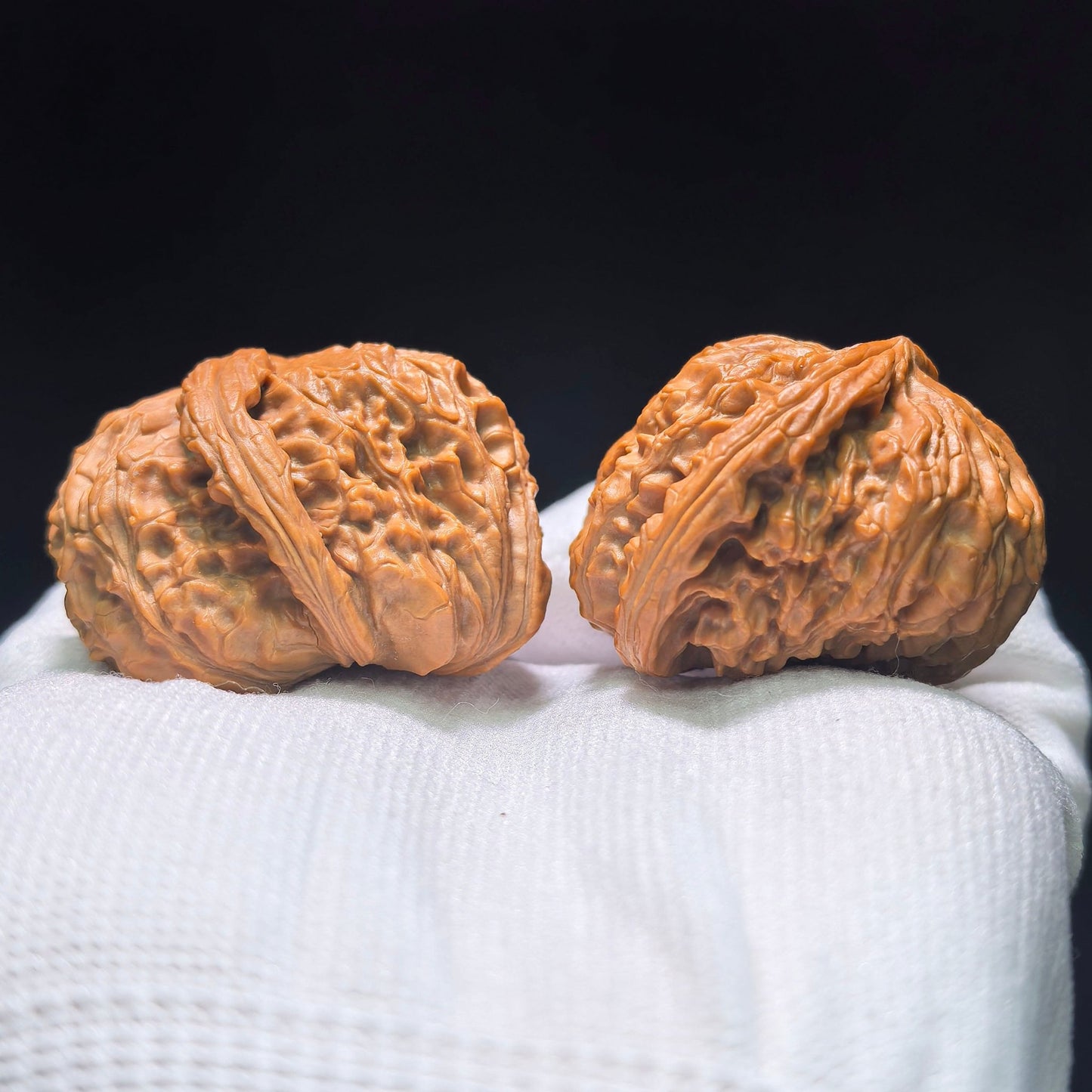 The "White Lion Half-Wall" (Bai Shizi Banbi) Pufferfish Silhouette Pair | 42.0mm x 29.0mm | BBZBB-1402E - ThePatinaProject