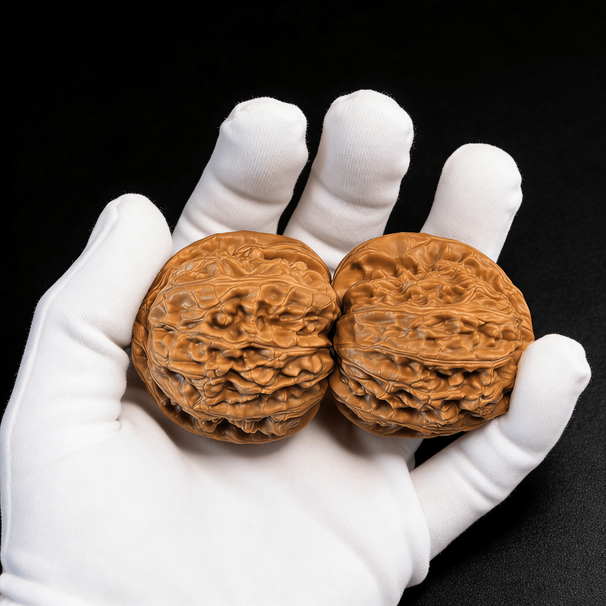 The "White Lion" Orb (Qiu Bai) – 40mm Perfectly Round Pair | WS-10 (Actual Item Pictured) - ThePatinaProject