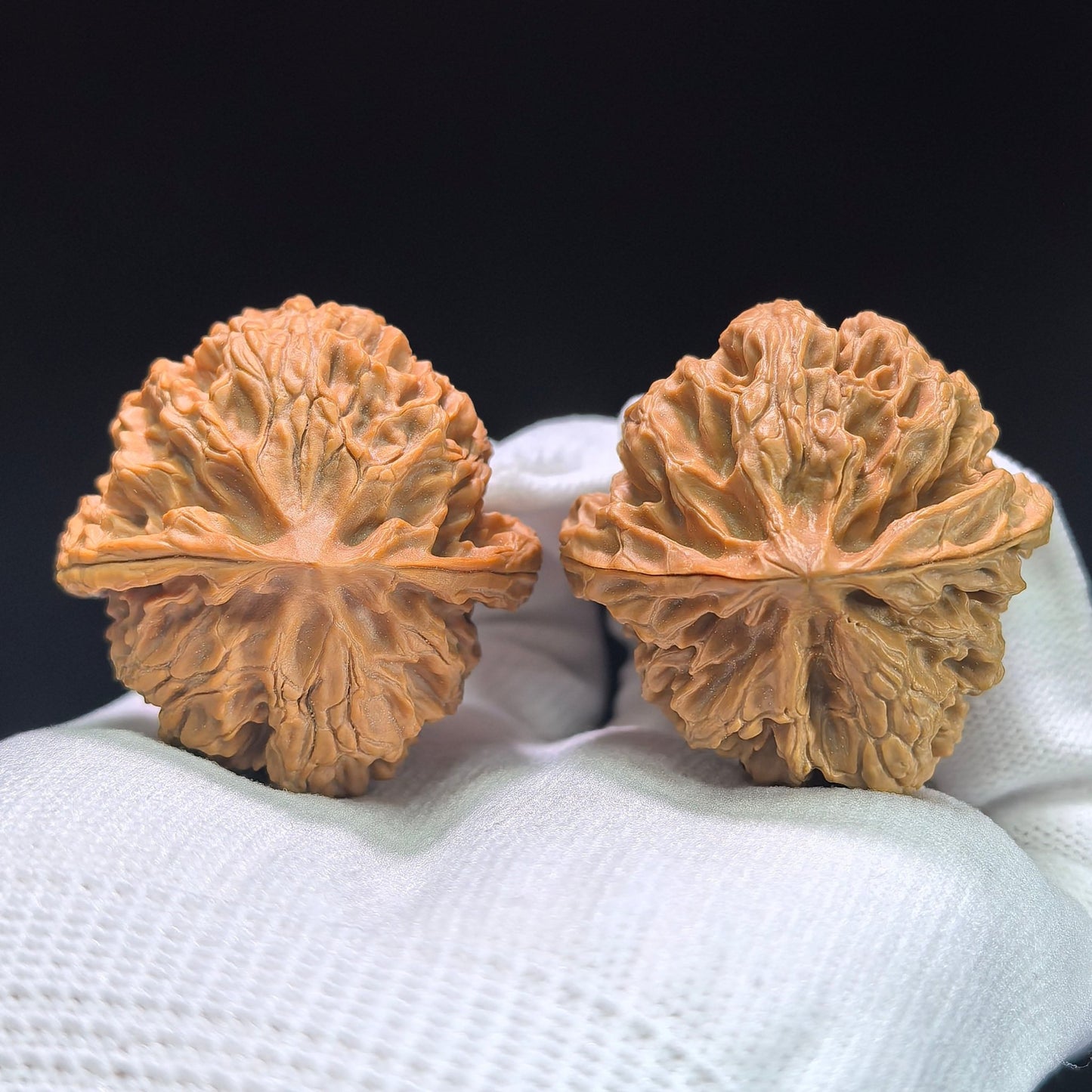 The "Wild Apple Orchard" (Ye Sheng Ping Guo Yuan) Premium Symmetrical Pair | 40.0mm x 41.0mm | Classic Deep-Belly Format | PGY-1405 - ThePatinaProject
