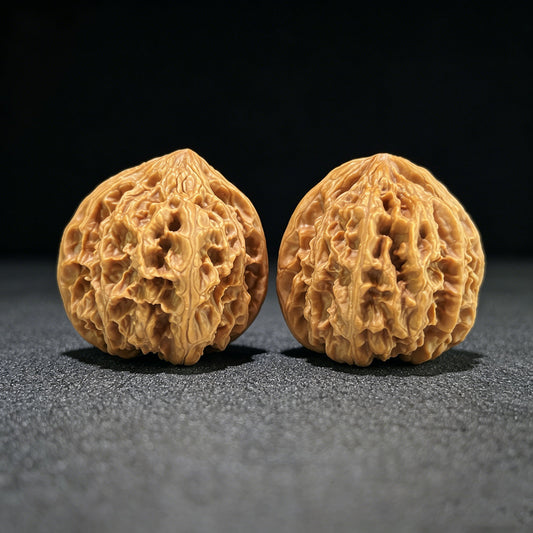 The "Wild Bison" (Ye Niu) Grand Premium Pair | 43.0mm x 42.0mm | Classic Deep-Belly Format | YN-1104 - ThePatinaProject