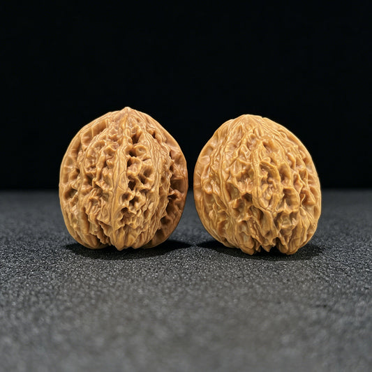 The "Wild Bison" (Ye Niu) Premium Hand-Twirling Pair | 35.0mm x 37.0mm | Compact Shou Nian Format | YN-1101 - ThePatinaProject