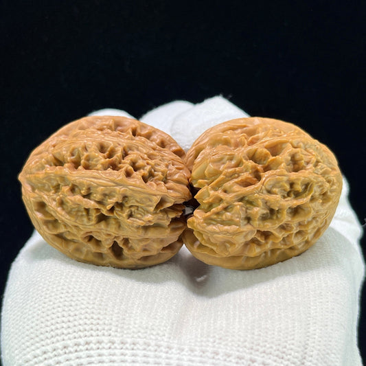 The "Wild Bison" (Ye Niu) Premium Hand-Twirling Pair | 35.0mm x 37.0mm | Compact Shou Nian Format | YN-1101 - ThePatinaProject