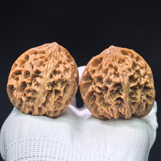 The "Wild Bison" (Ye Niu) Premium Heavy-Bone Ingot Pair | 44.0mm x 44.0mm | 1:1 Perfect Match | YN-1403 - ThePatinaProject