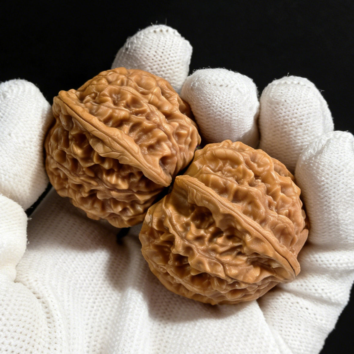The "Wild Plain Hidden Tip" (Ye Su Men Jian) Lion Head Pair | 38.0mm x 36.0mm | YSMJ-002 - ThePatinaProject