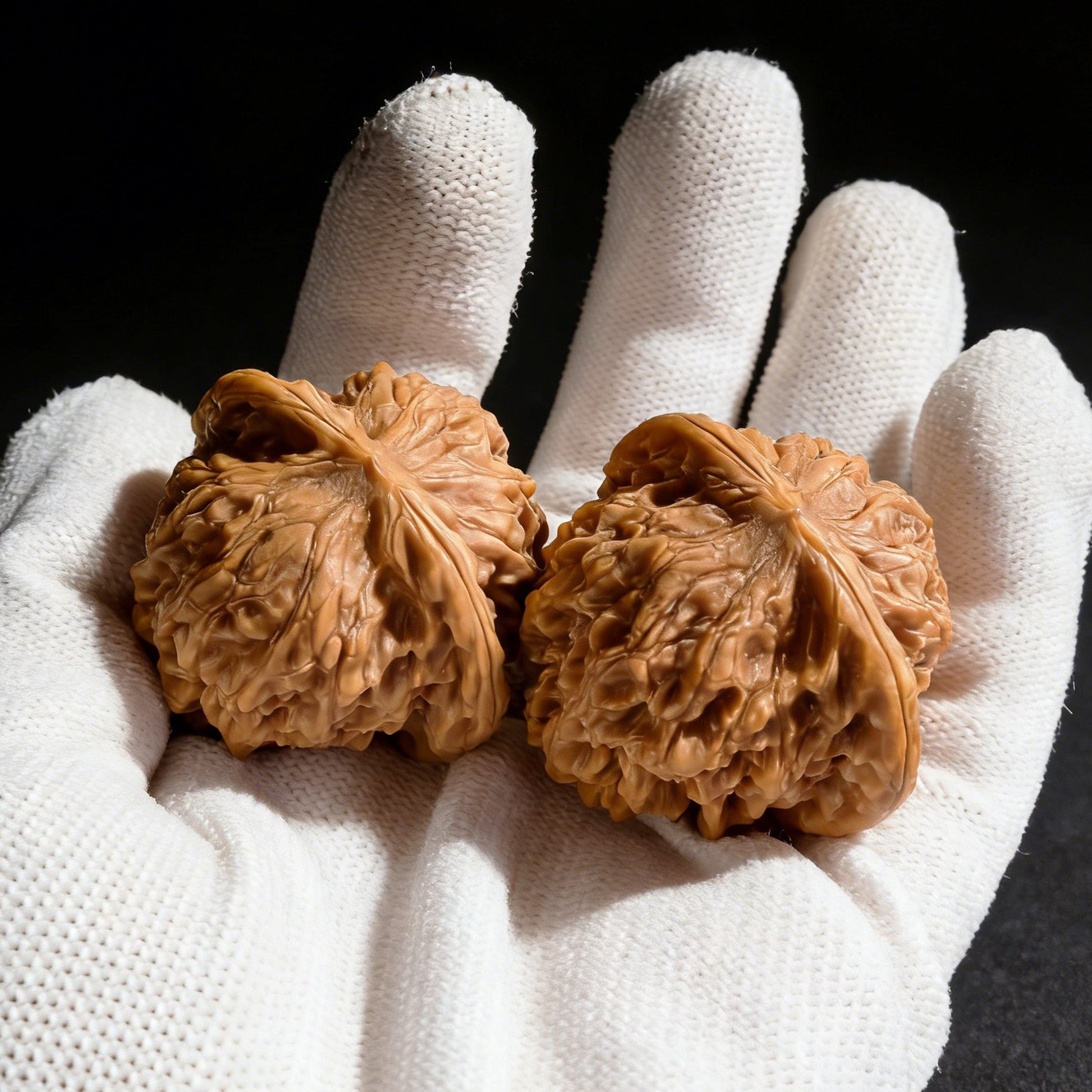 The "Wild Plain Hidden Tip" (Ye Su Men Jian) Lion Head Pair | 38.0mm x 36.0mm | YSMJ-002 - ThePatinaProject
