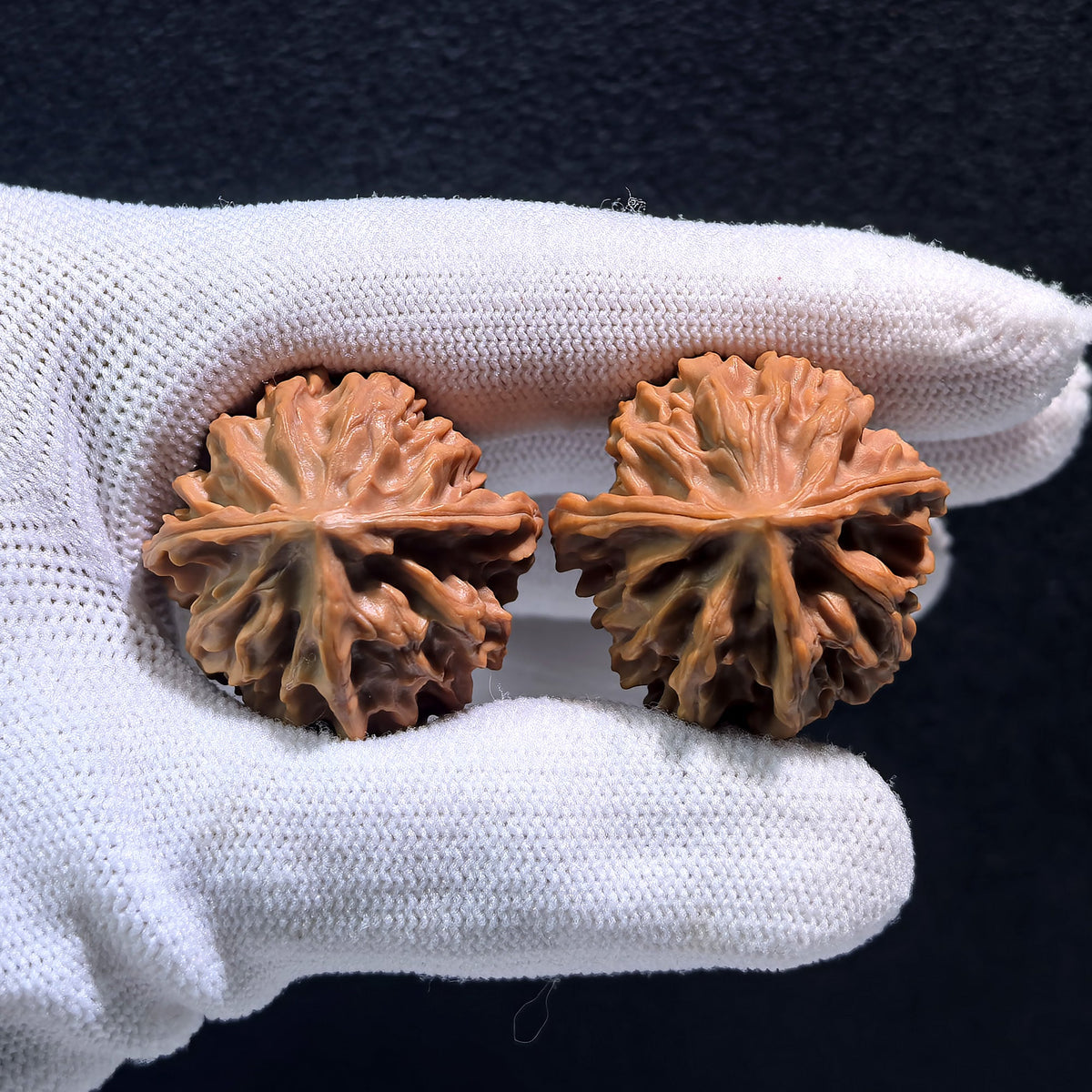 The Wild "Qi Shan" T-Shaped Three-Ridge Pair | Boutique Grade | 30.0mm x 30.0mm | QS-301 - ThePatinaProject