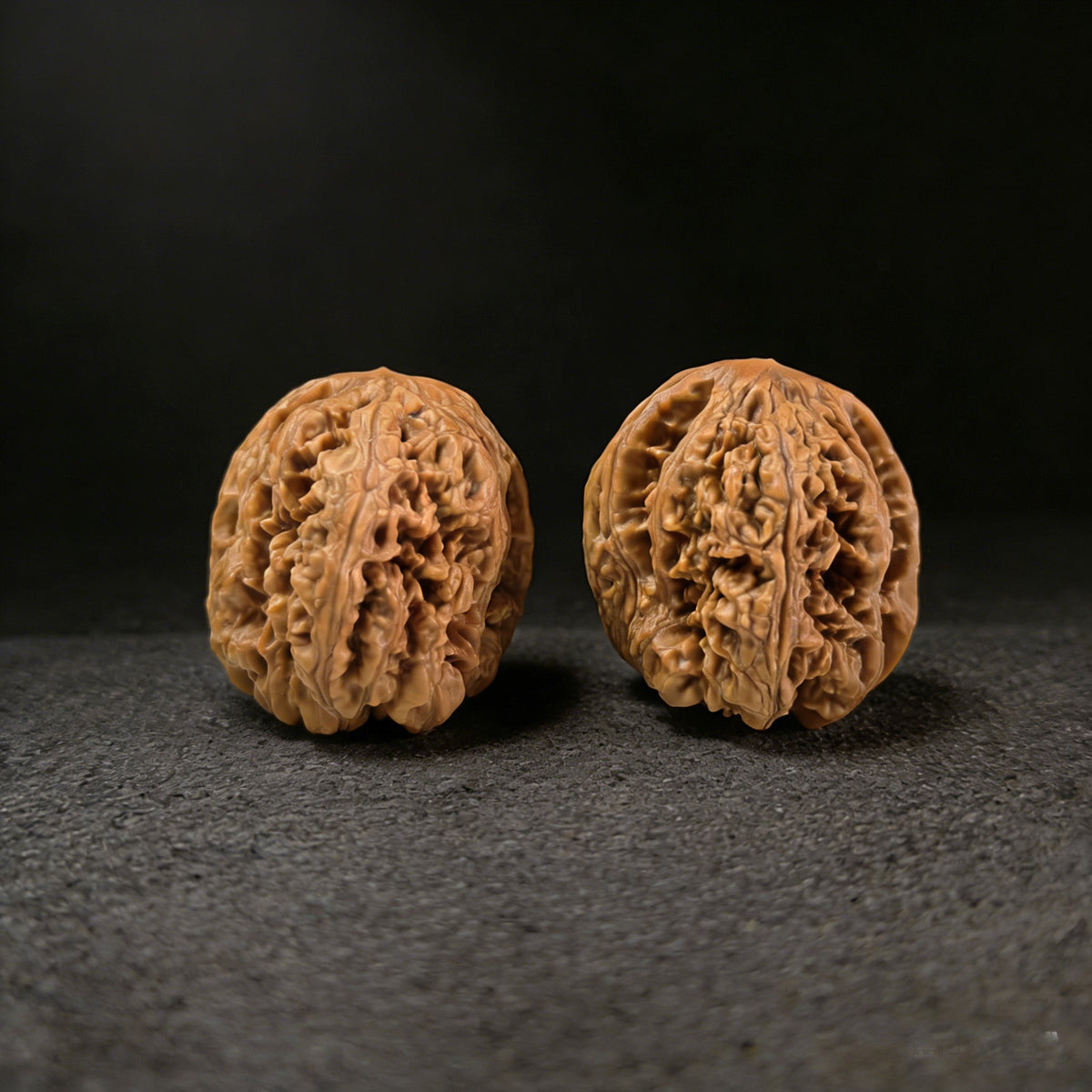 The "Xiao Xiao Cujin" (Fine Rugged Veins) Pair | 34.0mm x 38.0mm | Collector Grade - ThePatinaProject