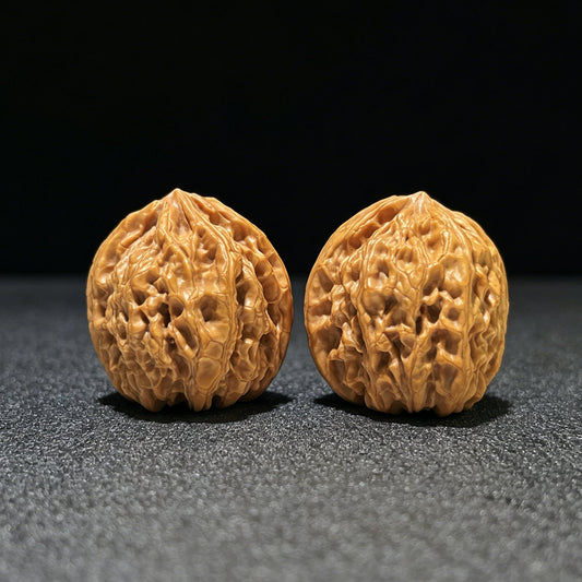The "Xiayunling" (Xia Yun Ling) Select Miniature Heritage Pair | 33.0mm x 34.0mm | Pocket Shou Nian Format | XYL-1104 - ThePatinaProject