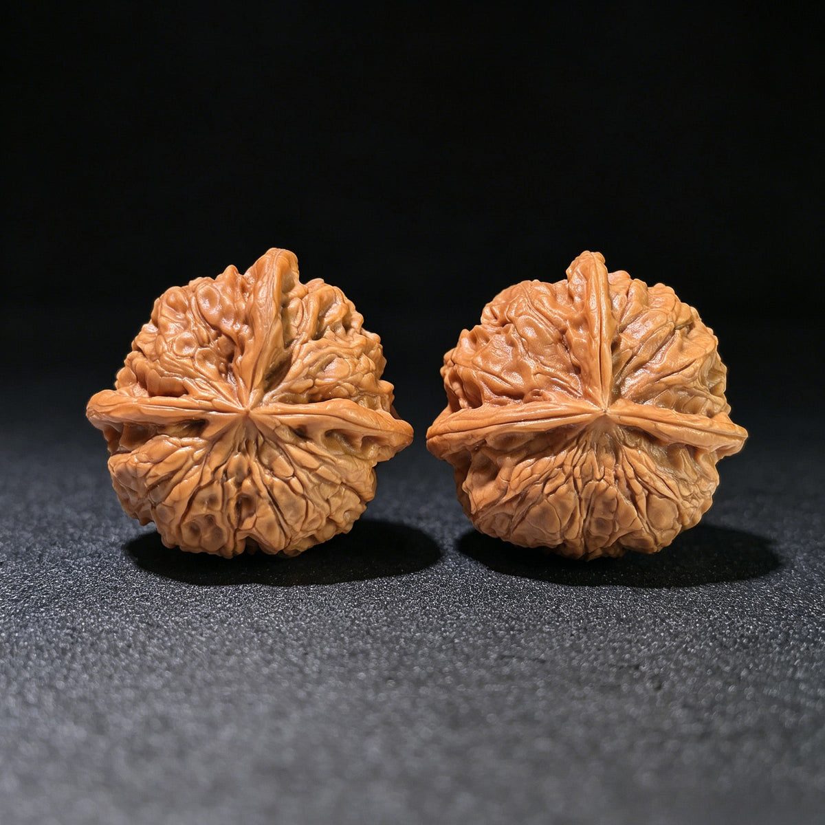 The "Yuhua Stone" Trident Three-Ridge Pair | 38.0mm x 37.0mm | YHSSN-1203E - ThePatinaProject