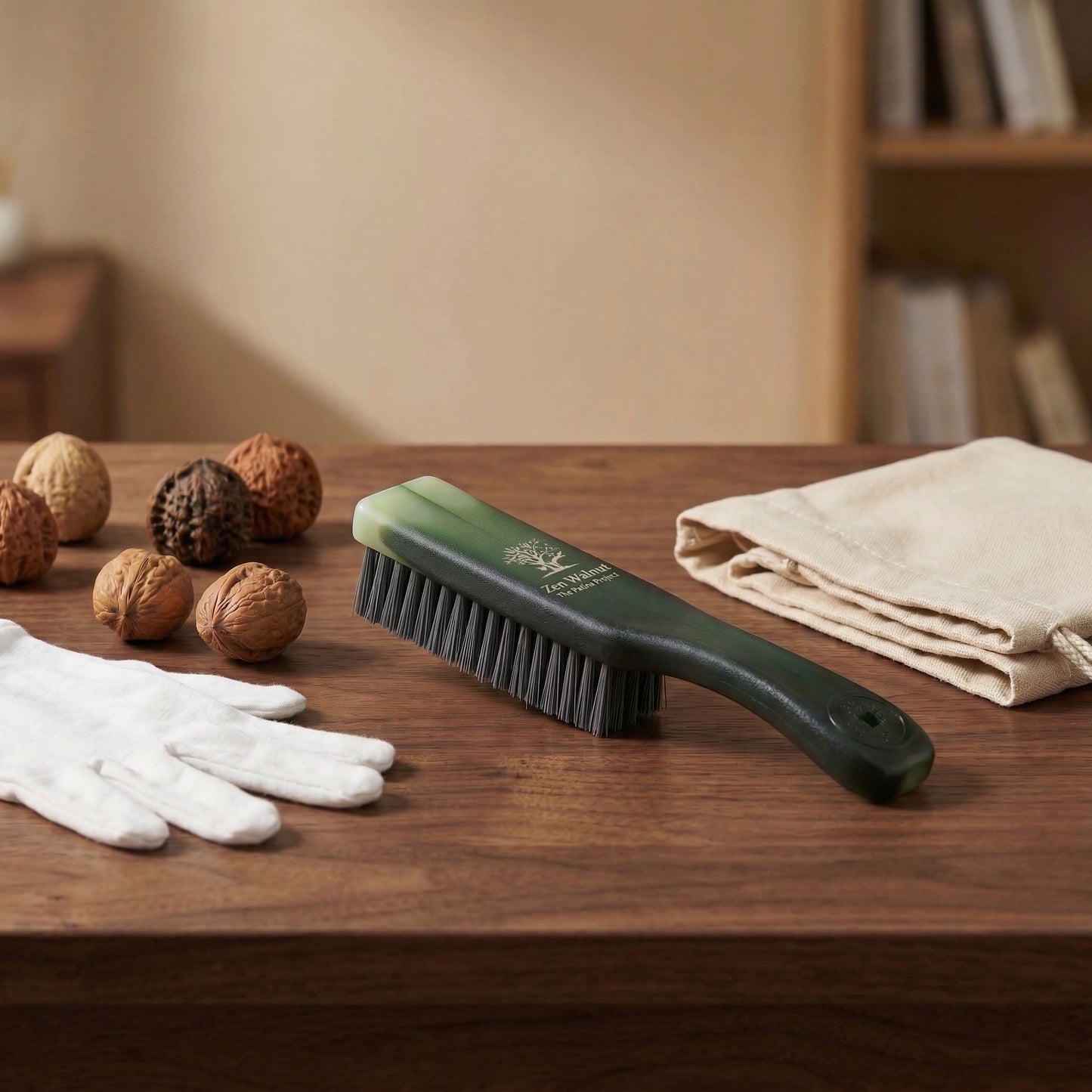 The PatinaProject Iron-Infused Nano Restoration Brush for care tools, showing the brush with fine iron-infused bristles and handle.