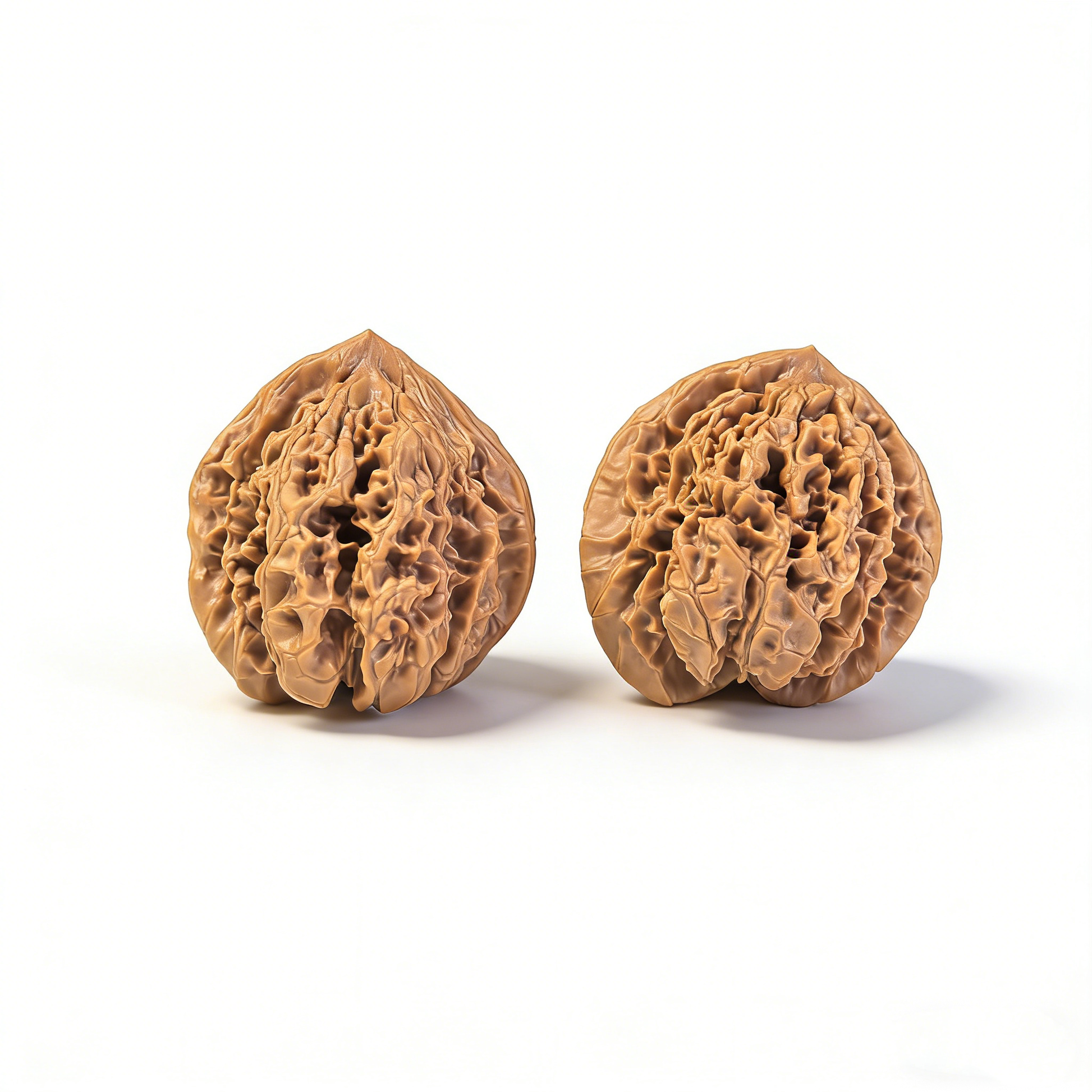 Walnut hand exerciser from ThePatinaProject featuring classic high-pile ridges and broad base, 41mm collector's pair.