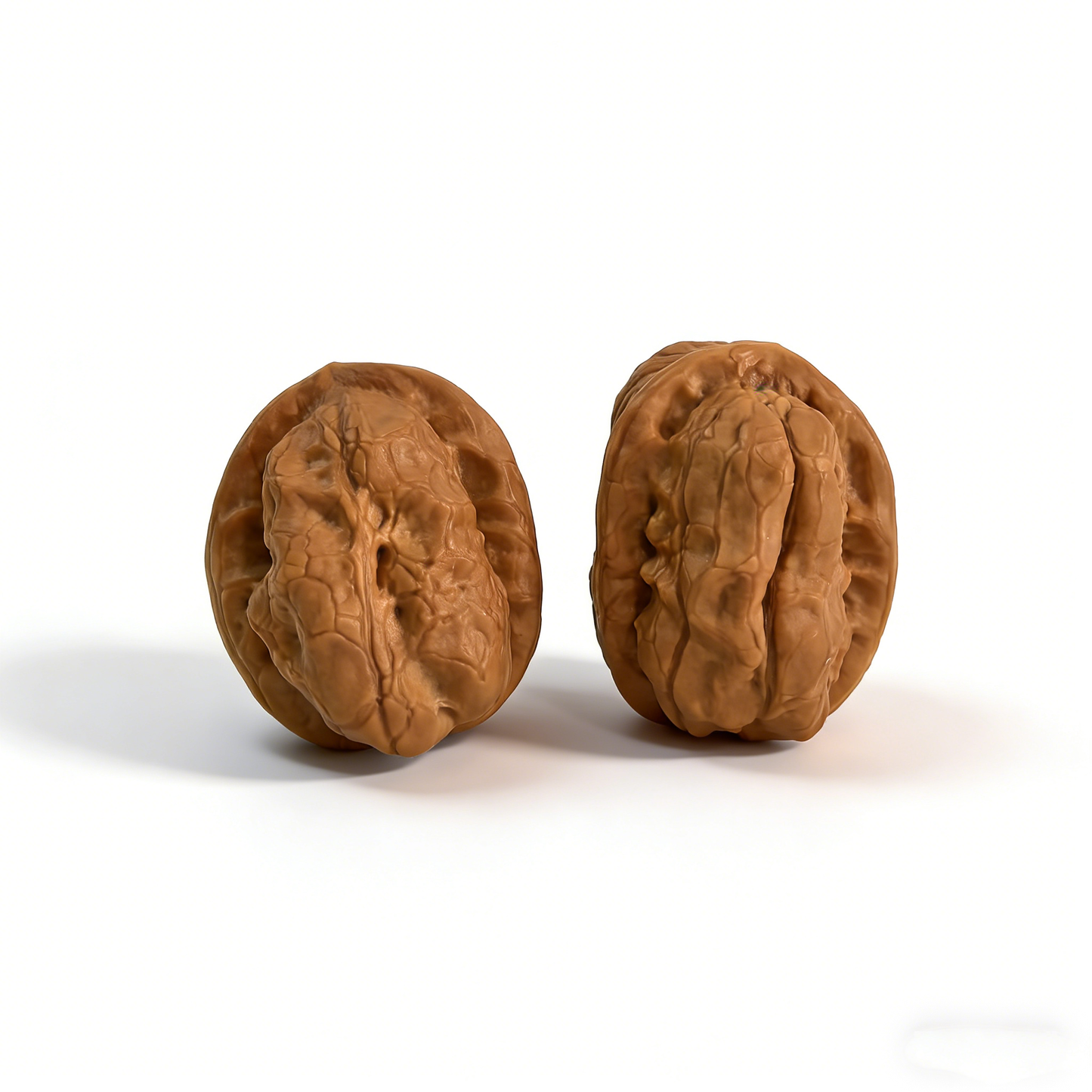 Walnut hand exerciser featuring a Jade Toad - One-Day Red design from ThePatinaProject, 28mm collector’s pair for beginner patina enthusiasts.