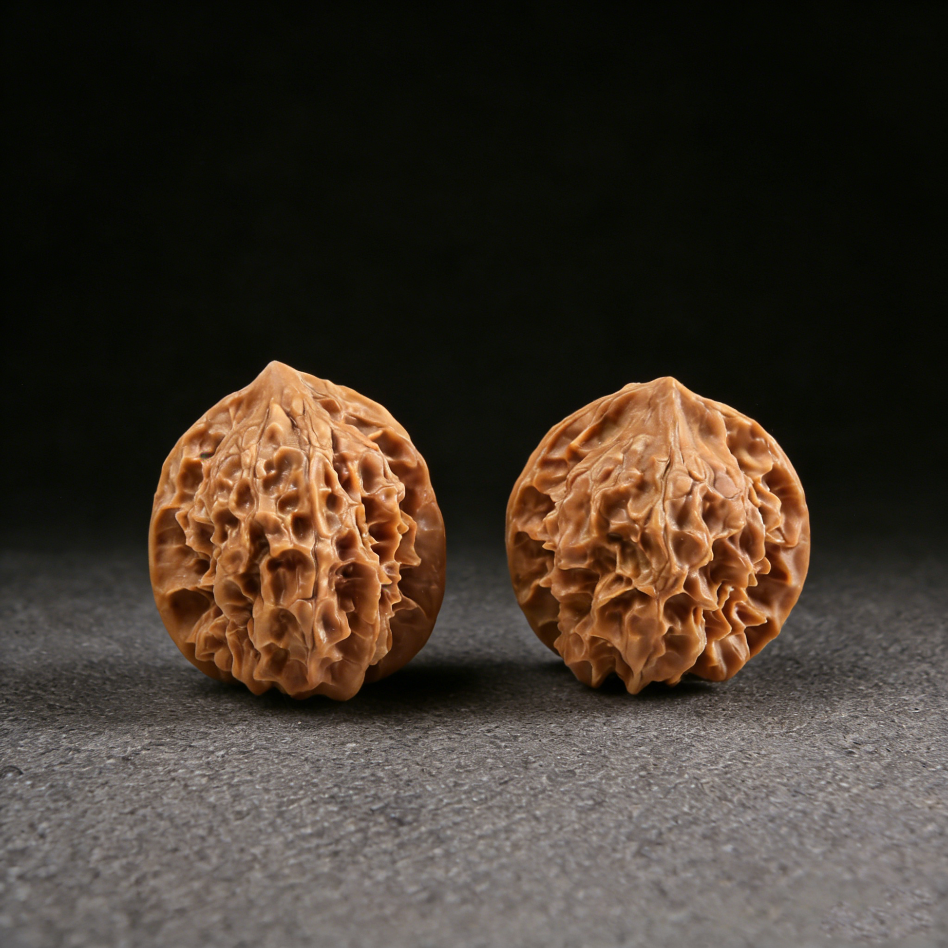White Snake Valley Walnut Hand Exerciser pair, 34mm size, from ThePatinaProject, featuring smooth polished walnut handles for grip.