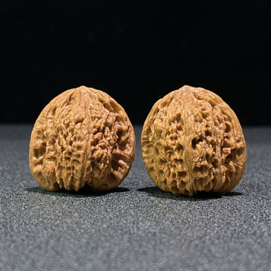 The Rare NJS "Tian Can Jiao" (Asymmetric Base) Balanced Pair | 39.0mm x 39.0mm | NJS-604